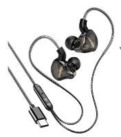 KAKUSIGA KSC-1300 Type-C universal wired digital earphone with microphone