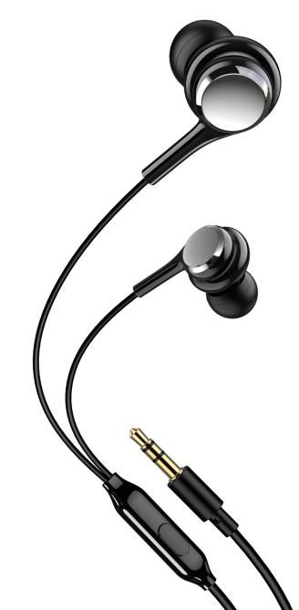 KAKUSIGA KSC-1307 universal wired control earphones with mic(3.5mm)