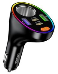 KAKUSIGA KSC-1977 PD80W Four-port (2C2A) car charger