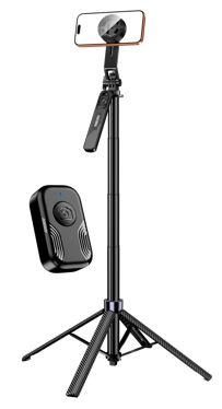 KAKUSIGA KSC-2818 Dual-Use Magnetic & Clamp Aluminum Alloy Live Streaming Stand