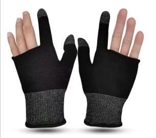 KAKUSIGA KSC-2829 Silver Fiber Gaming Finger Sleeves (Pack of 2)