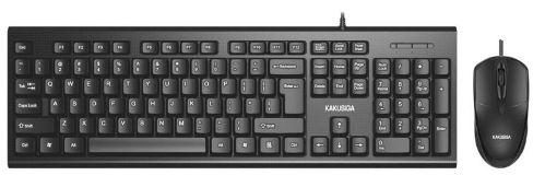 KAKUSIGA KSC-502 USB wired keyboard and mouse set(English Version)