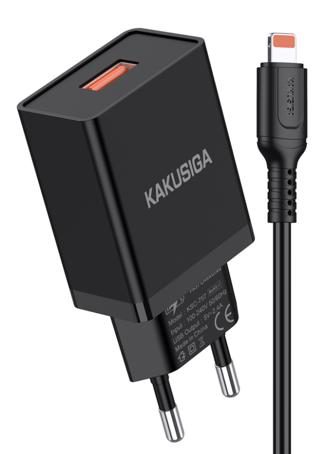 KAKUSIGA KSC-931 single port smart charger set (EU)(Lightning)