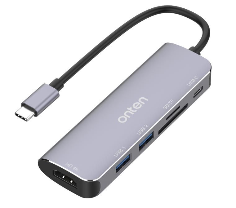 ONTEN OTN-95116 6-in-1 Type-C Multi- function dock station