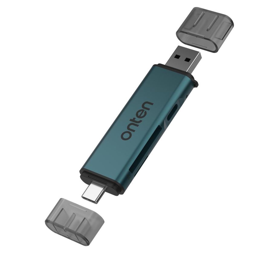 ONTEN OTN-CR538S 3-in-2 USB-A &USB-C SD3.0 /TF3.0 Card Reader with USB-C 3.0 hub USB-A &USB-C SD3.0+TF3.0
