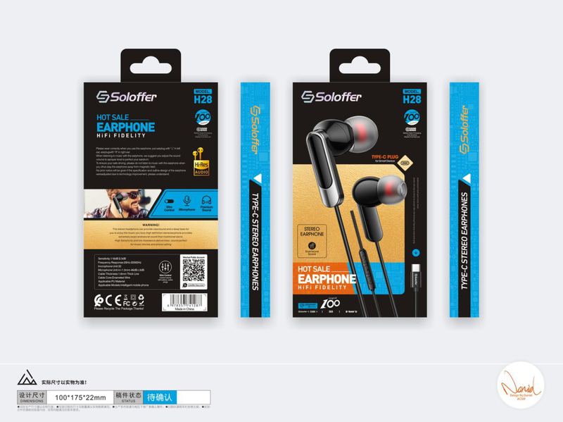 SOLOFFER H28 TC Wired earphones