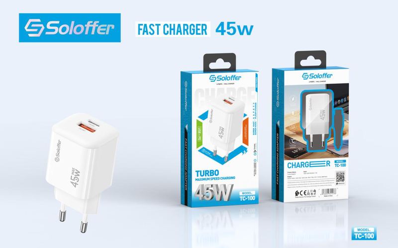SOLOFFER TC-100 PD Wall charger