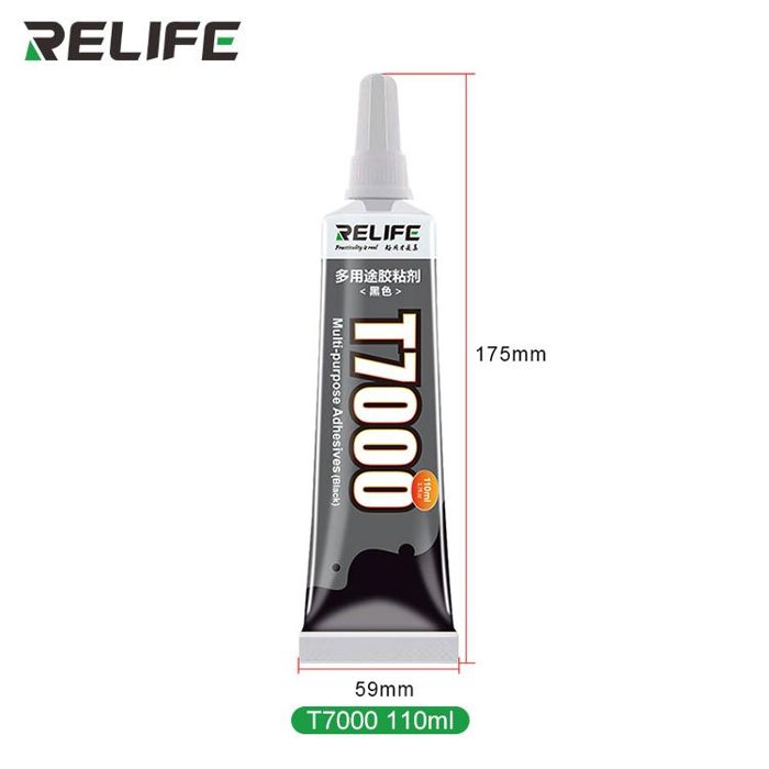 RELIFE T7000 Pegamento Multiusos/Negro/110ML