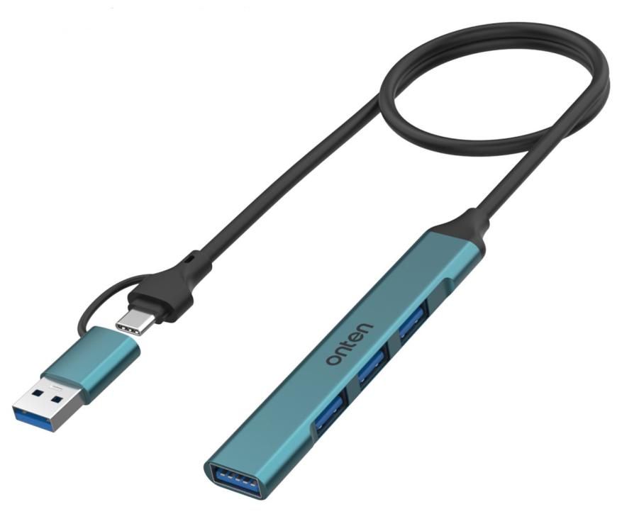 ONTEN OTN-UCA9701 USB-C+USB 3.0) Hub USB2.0x3+USB3.0x1